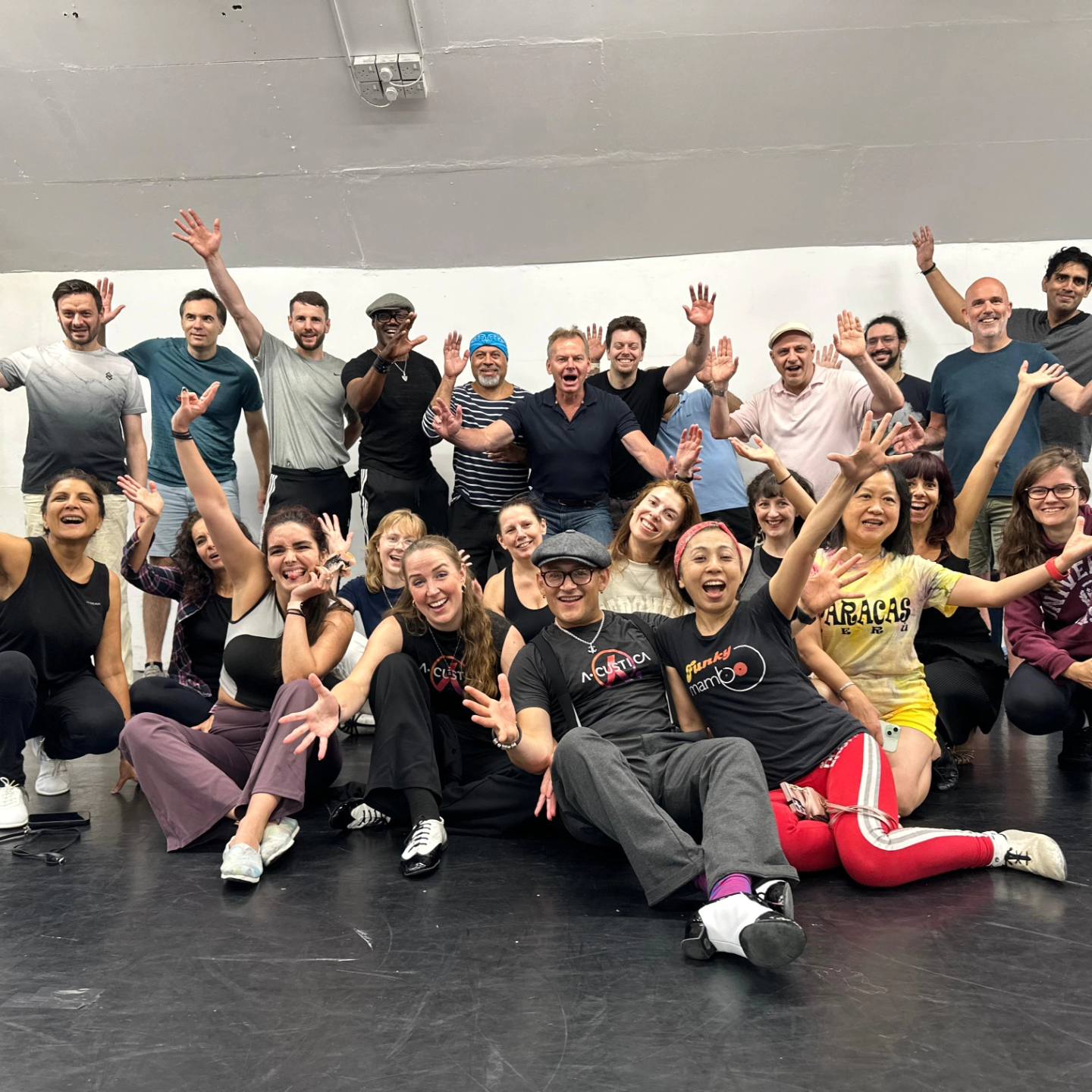 Funky Mambo students smiling together after class